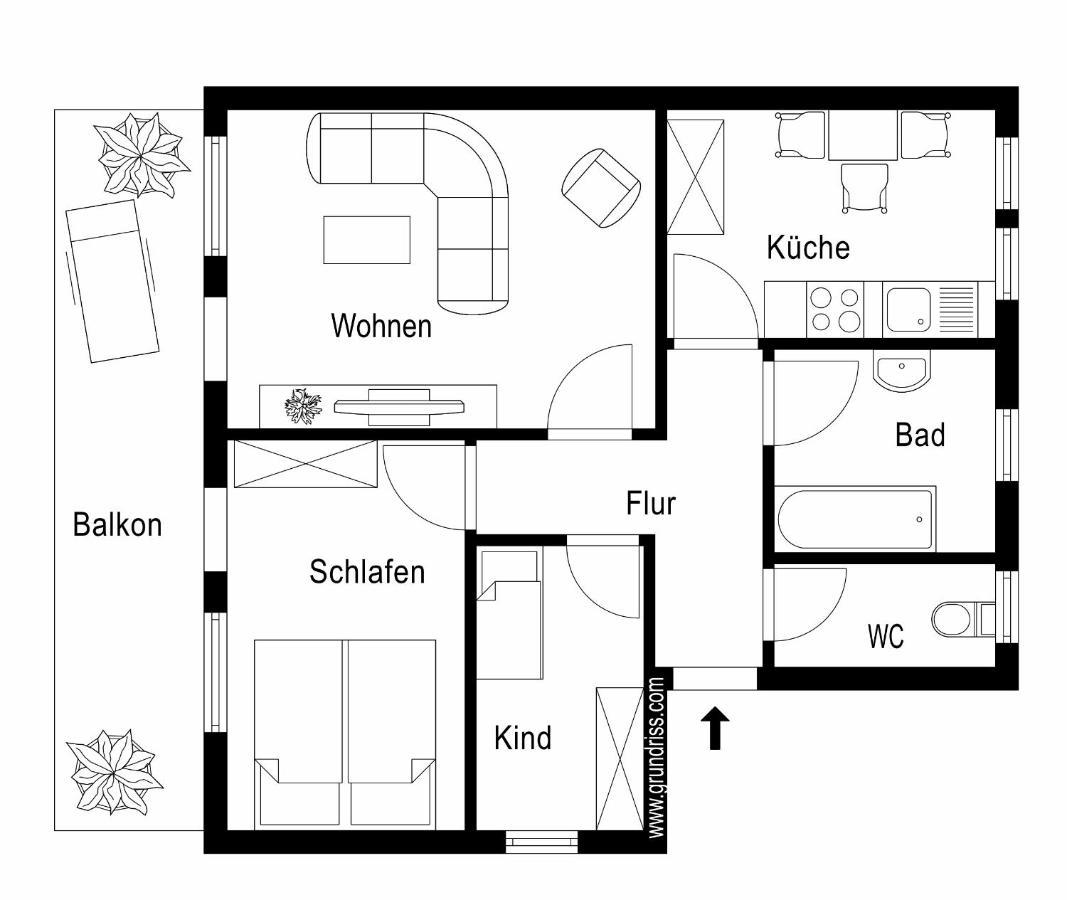 Ferienwohnung Asenberg Бад-Зальцуфлен Экстерьер фото